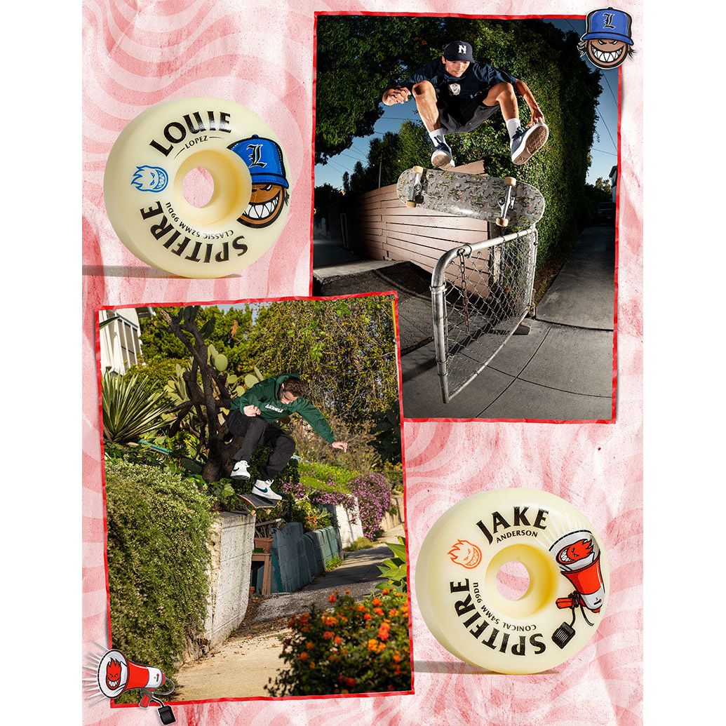 Spitfire Jake Anderson Burn Squad Skateboard Wheels | F4 Conical 54mm 99a
