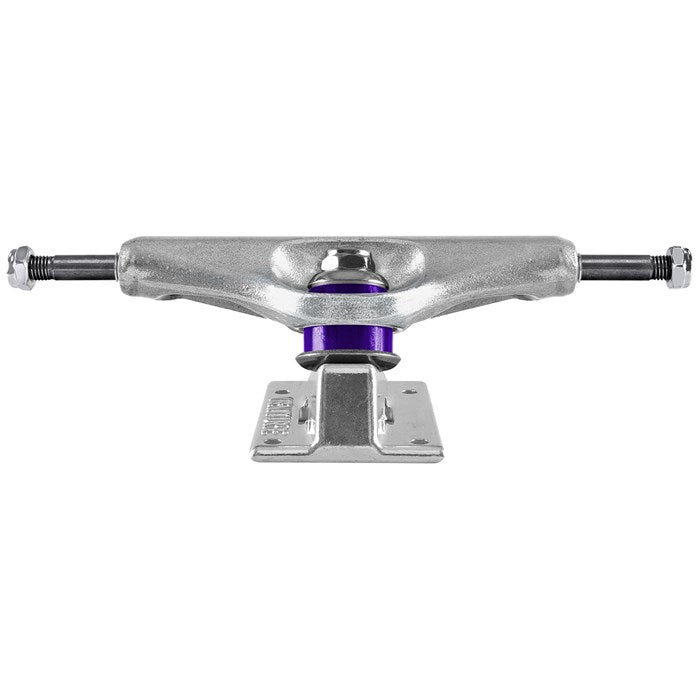 Venture 5.25 Lo All Polished Trucks – Clear Red Bushings (Set of 2)