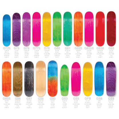 BBS MFG Premium Blank Skateboard Deck | Professional-Grade Canadian Maple